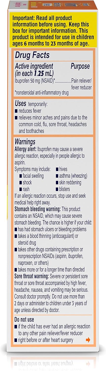 Infants' Motrin Concentrated Liquid Medicine Drops with Ibuprofen, Berry, 1 fl. oz: Health & Personal Care