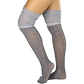 ToBeInStyle Women's Over The Knee Knit Thigh High Warm Socks