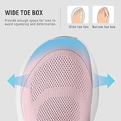 AIRHAS Womens Wide Toe Box Walking Shoes Slip On