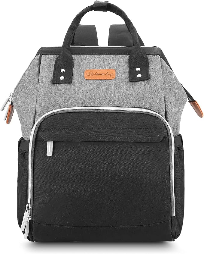 Joseko Luiertas Rugzak Luierrugzak Casual Luiertas Multifunctioneel Grote Capaciteit Babytas Reisrugzak Met Aankleedkussen En Fopspeen Houder Zwart Donkergrijs Grijs Ukpursemall3844 Amazon Nl