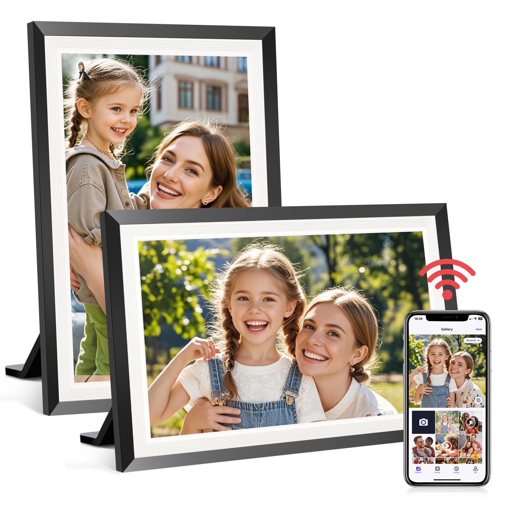 Photo 1 of ***FACTORY SEALED*** 
RCA 10.1" WiFi Digital Picture Frame, Electronic Photo Frames 32GB Storage, HD IPS Touch Screen WiFi Frame/Auto Rotate/Wall Mounted, Easy Setup in Uhale App to Share Photo/Video Anytime | (2 Pack)