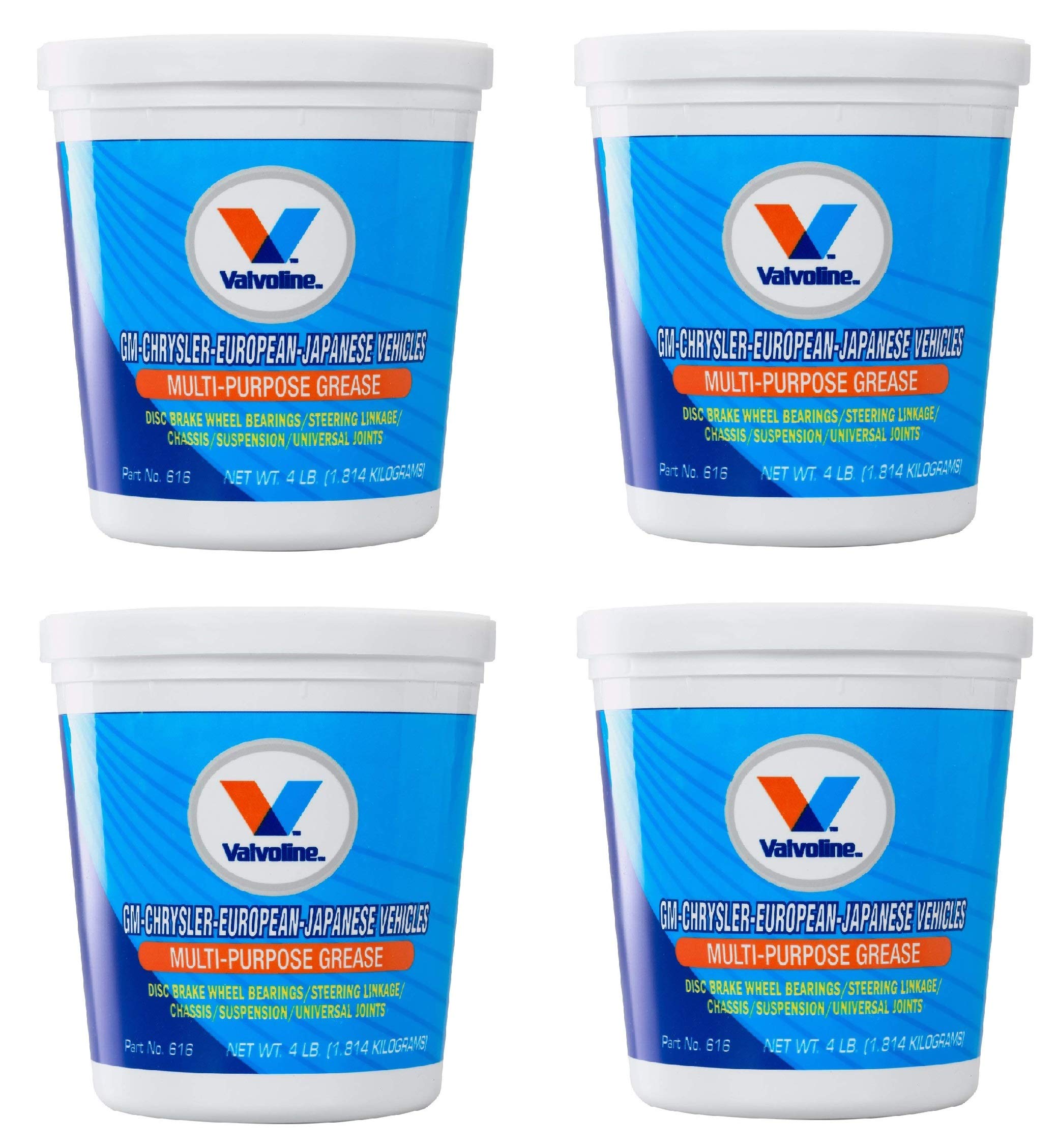 Valvoline Automotive MultiPurpose Grease 4lb (VV616) (4) on Galleon