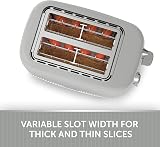 Breville Bold 2 Slice Toaster Grey Silver Chrome High Lift Wide Slots VTR002 view 2