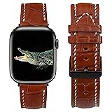 Light Brown Watch Strap Compatible with Apple Watch