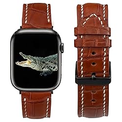 Light Brown Watch Strap Compatible with Apple Watch