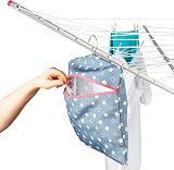Kleeneze Star Print Peg Bag 33x30cm Holds 50 Pegs Indoor Outdoor view 5