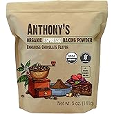 Anthony's Organic Espresso Baking Powder, 5 oz, Gluten Free, Non GMO, Enhances Chocolate Flavor