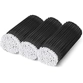 300 Count Disposable Micro Applicator Brush for Eyelash Extension, Micro Swabs Mascara Wands for Makeup Application Black