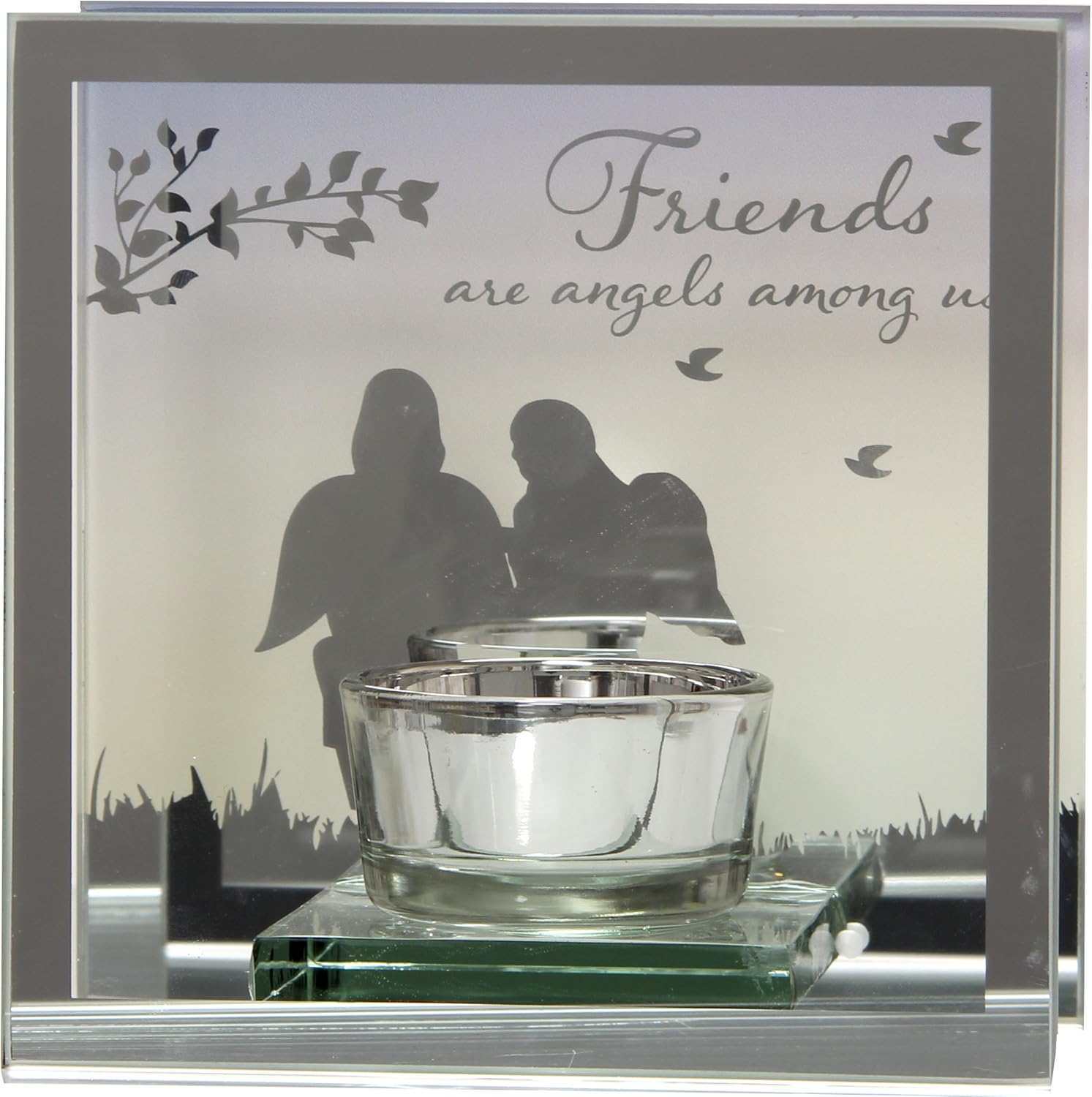 Friend Sentiment Tea Light Candle Holder Gift Amazon.co.uk Kitchen & Home