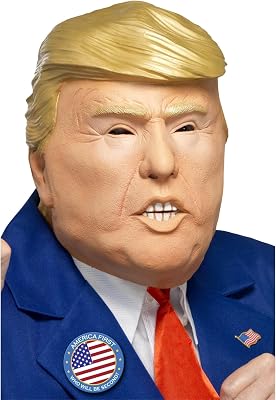 Maschera presidente,Carne,in lattice, a testa intera Halloween