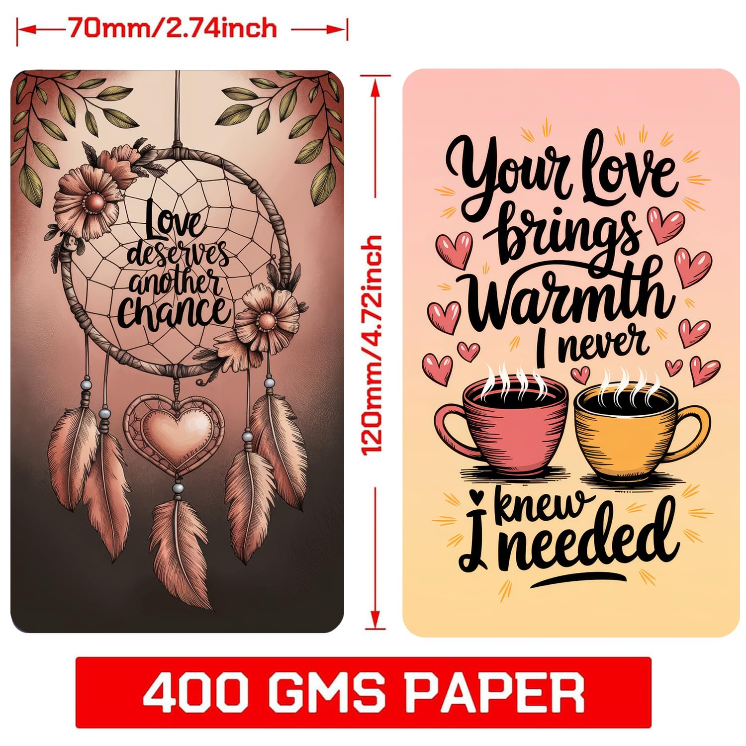 Heartstring Oracle Cards, Twin Flame Love Oracle Cards, Oracle Deck and tarot cards for Beginners, 56 card with a detailed guidebook, emotional growth, reflections, journal prompts, affirmations