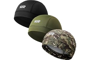 AUSFLUG Skull Cap Helmet Liner, Breathable Cooling Moisture-Wicking | Lightweight, Quick-Dry, Snug Fit Anti-Slip Hard Hat Lin