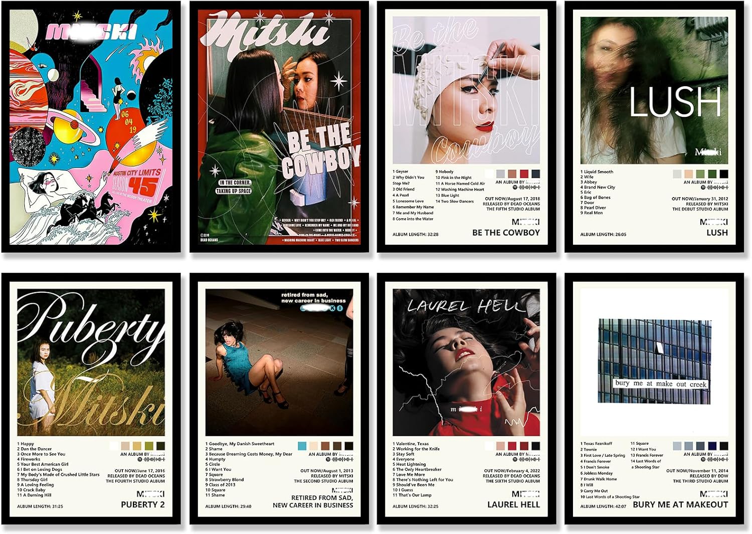 Wall Décor - JayPerArt Mit ski Poster (8 Pcs 11.5 * 16.5 inch) Album Cover Music Posters for Room Aesthetic, Wall Art for Room Decor Merch Stuff Prints HD Posters for Fans Unframed