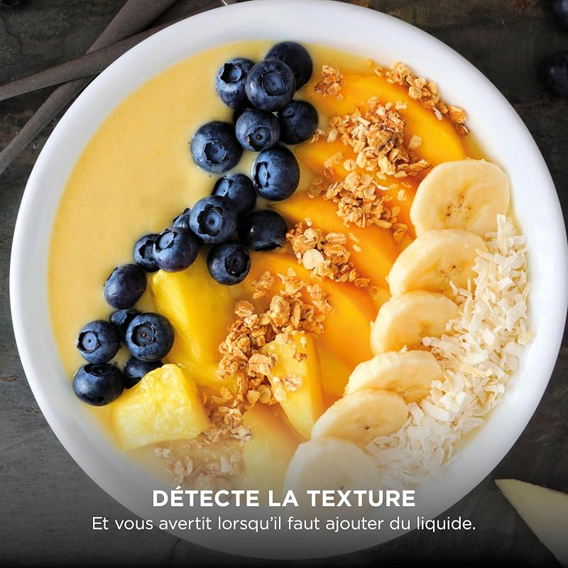 Detect Power Blender Pro & Single Serve 2-en-1, mixeur 1200W avec récipient 2L, 1 gobelets individuel, mixeur pour smoothies et boissons glacées, hachage de légumes, Noir & Cuivre, TB301EUCP