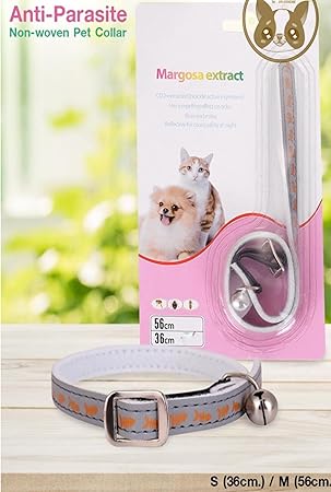 Takestop Collier Repulsif Margosa Naturel 56 Cm Reflechissant Pour Chiens Chien Chat Chat Anti Tiques Insectes Parasites Fantaisie Aleatoire Amazon Fr High Tech