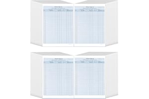 GENERIC 125-Pack Carbonless 3-Part Patient Sign-in Sheets with Peel-Away Labels | Security Cover Sheet for HIPAA Compliance | Medical Office Forms for Clinics, Dental Offices (25 Lines/Sheet)
