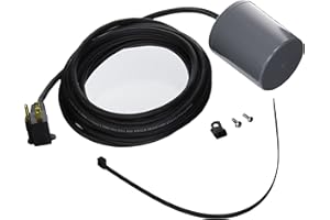 Little Giant RFSN-10 115-Volt, Maximum 13-Amp - 1/2 HP, Pump Down Piggyback Tethered Float Switch for Pond, Sump, Sewage, Eff