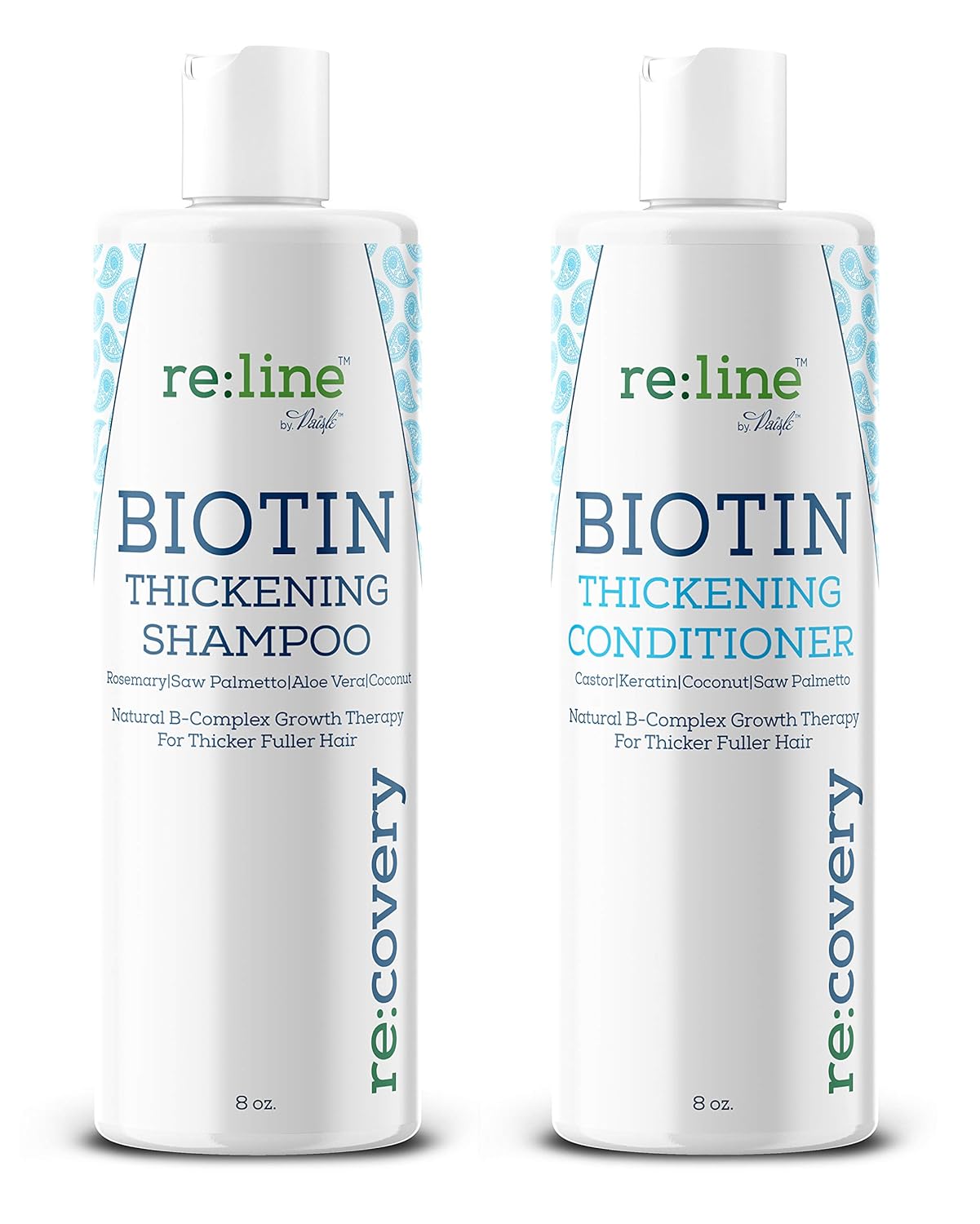 Biotin Shampoo and Conditioner for Thinning Hair Growth Thickening Shampoo for Hair Loss Treatment NATURAL Sulfate Free for Color Treated Hair Regrowth Treatment for Men and Women: Beauty