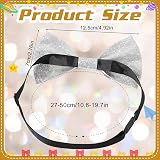 Heyu-Lotus Mens Glitter Sequin Bow Tie Sparkling Pre-tied Adjustable Strap Party view 3