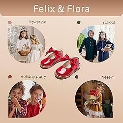 Felix & Flora Toddler Little Red Girl Mary Jane