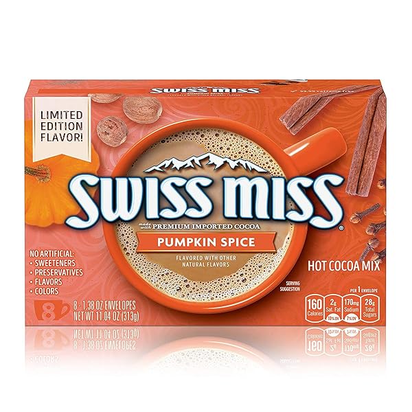 SWISS MISS HOT COCOA MIX PUMPKIN SPICE, 11.04...