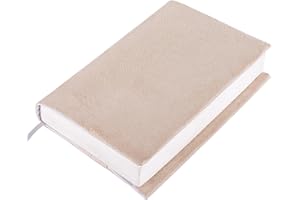 APLUFINE Book Covers for Paperbacks, Velvet Book Cover for Book lovers, Fabric Book Cover with Pockets for Book Suppliers, Reusable Book Covers for Soft Cover Books, Book Protector for Bibles, AA Book