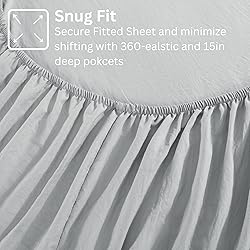 Casa Platino Twin Sheets, 3 Piece Set, Pre-Washed