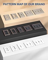 DEWENWILS Metal Wall Plates, UL Listed, Decorator