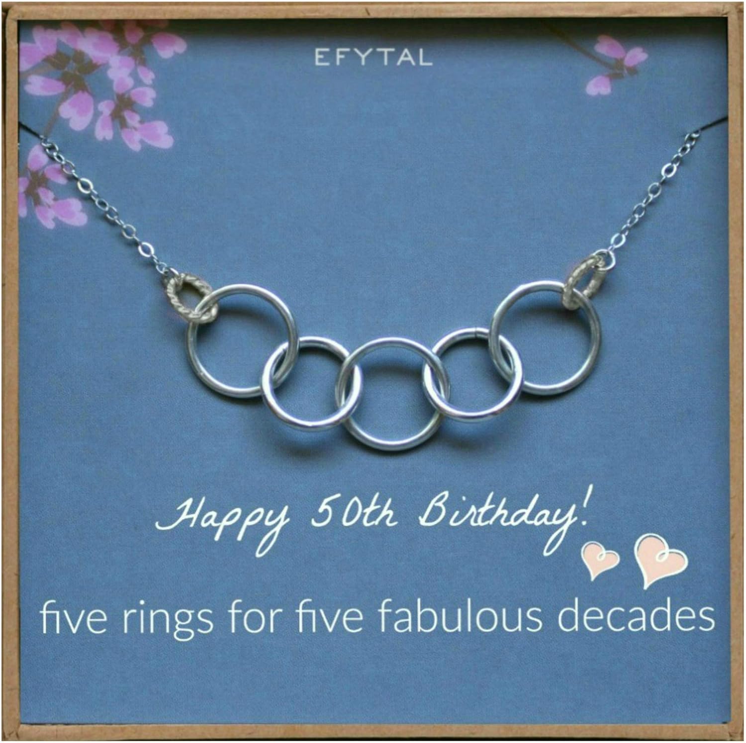 50th birthday jewellery for her