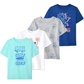 Garanimals Baby &amp; Toddler Boy T-Shirt, Size 0-6T, Multi-Pack | Short Sleeve Tees, Kids Casual Crew Neck, Solids, Graphics, and Patterns, Pull-On Top, OEKO-TEX Standard 100 Certified