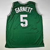 Facsimile Autographed Kevin Garnett Boston Green Reprint Laser Auto Basketball Jersey Size Men's XL