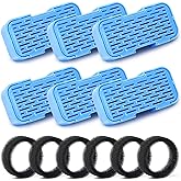 AOOGITF Official Cat Fountain Filters, 12 Pack (6 Filters + 6 Sponges) - Activated Carbon, Ultra-fine Fiber