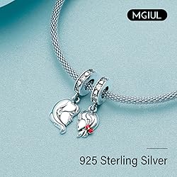 MGIUL Mother-Daughter Love Dangle Charm for Women