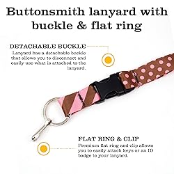 Buttonsmith Chocolate and Pink Dots Premium