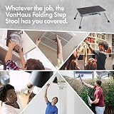 VonHaus Folding Step Stool Anti Slip Heavy Duty Portable 150kg view 4