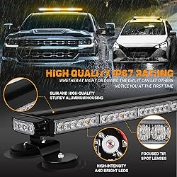 XRIDONSEN 28.4" 80 LED Roof Top Strobe Light Bar