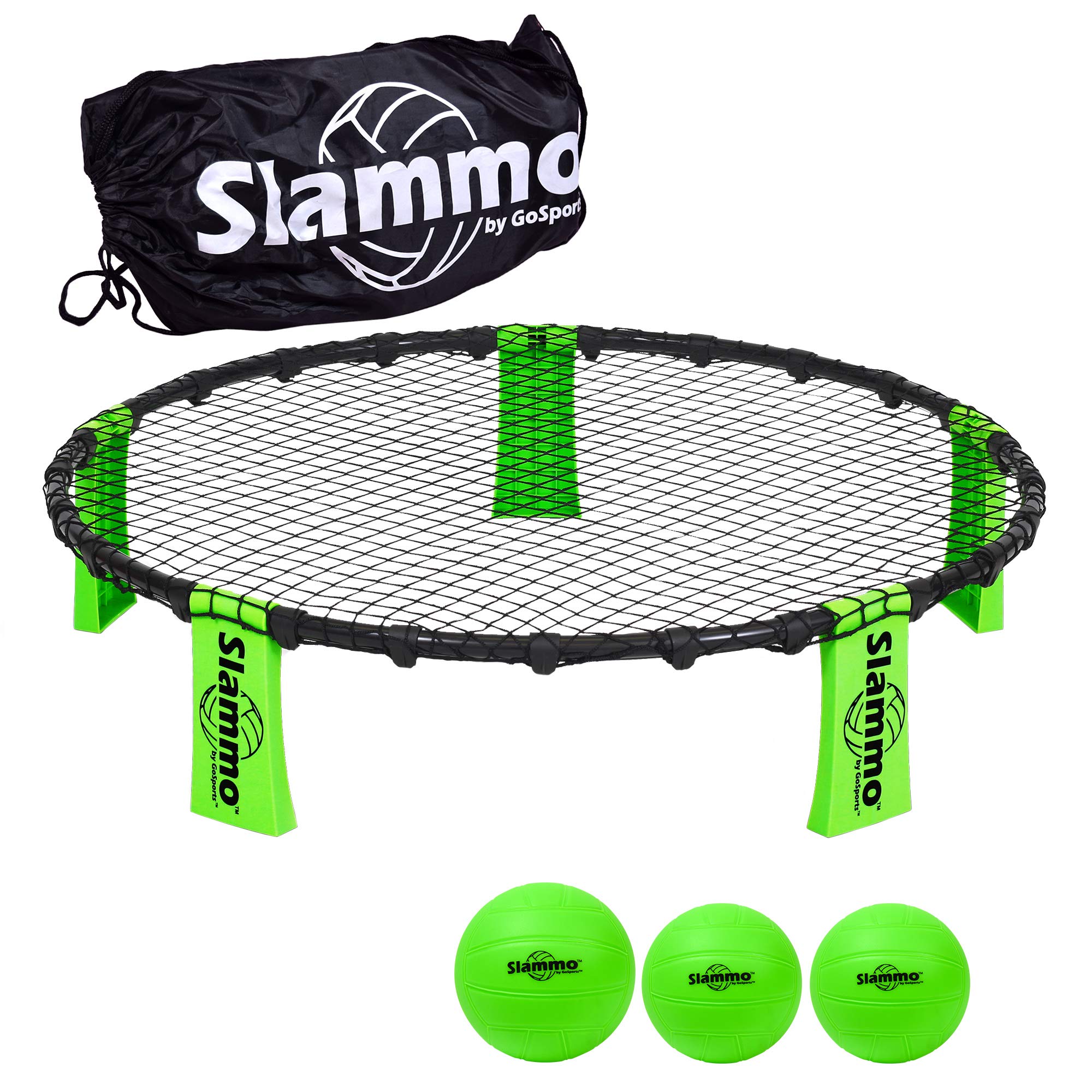 GoSports Slammo Game Set (Includes 3 Balls, Carrying Case and Rules) Outdoor Lawn, Beach