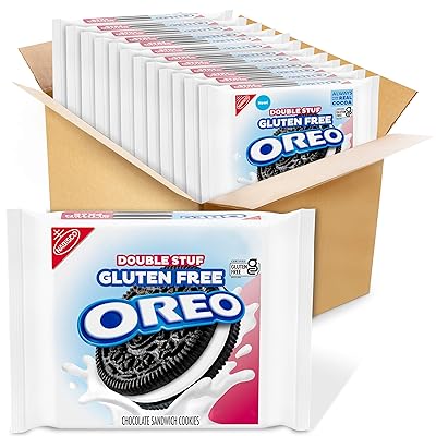 OREO Double Stuf Gluten Cola de C&agrave;nem de C&agrave;nem de Cola, 12 - 14,03 oz Paquets