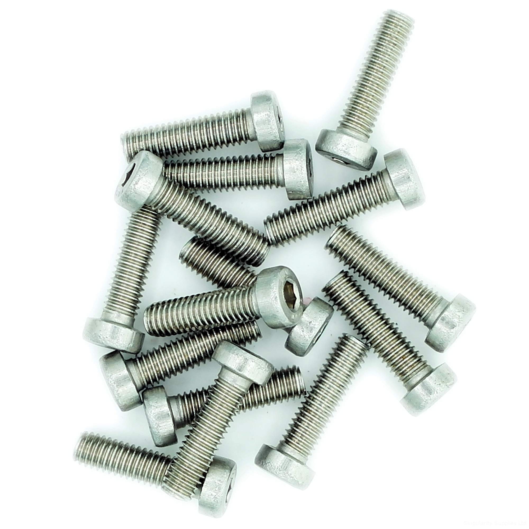 M4 (4mm x 20mm) Hex Socket Cap Screw (Bolt) (Low Head) - Stainless Steel (A2) (Pack of 20)