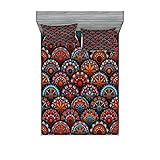 Ambesonne Mandala Fitted Sheet & Pillow Sham