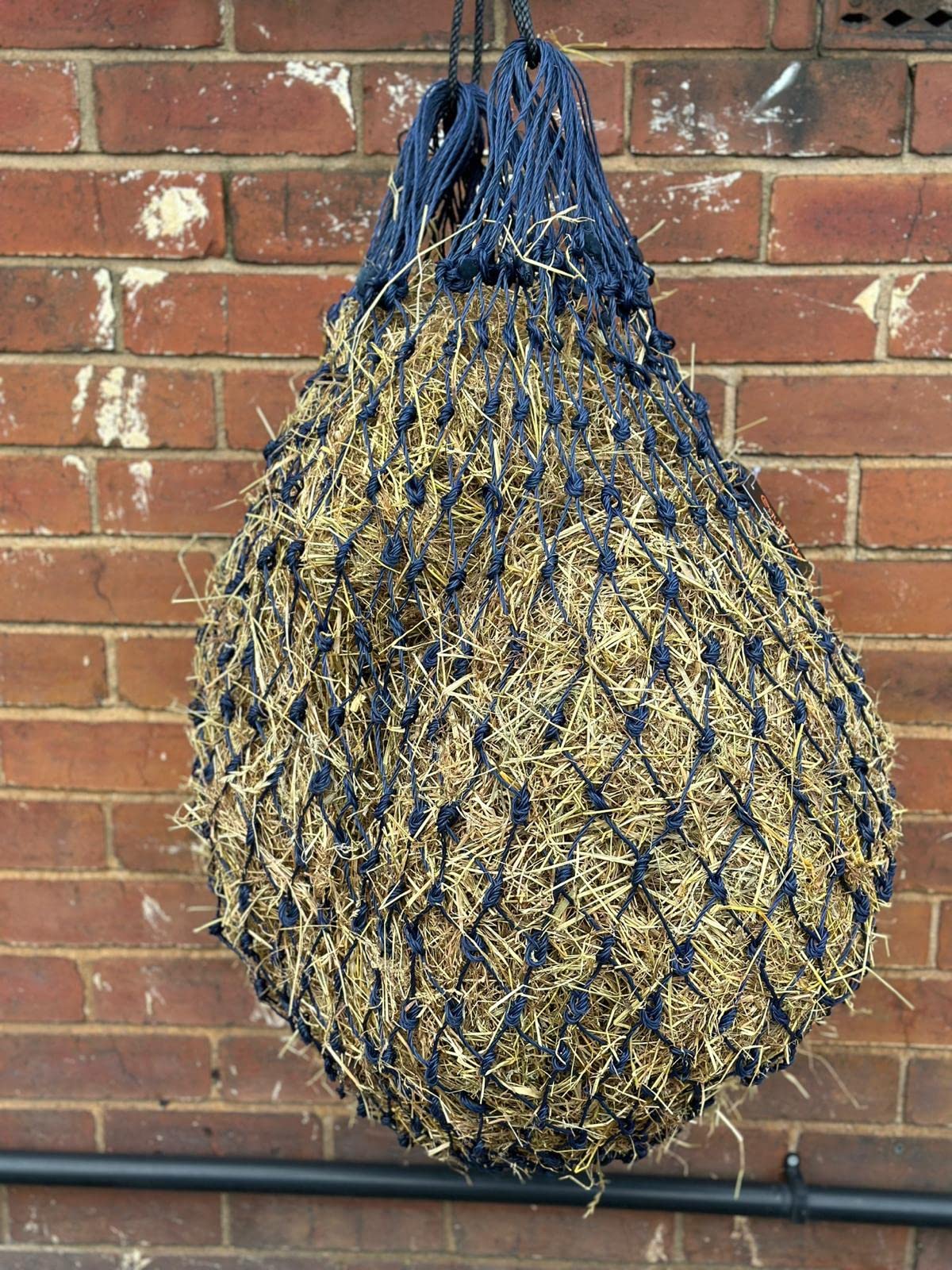 Equipride Large Twisted Haynet for Horse Hay Net with Ring on the Base 7 Colours (Navy)