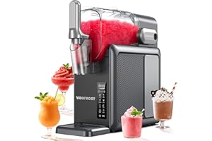 VIBOFROST Slushie Machine for Home, 88 oz Frozen Drink Maker with Timer & Auto-Fresh Keep, Smart Display, Self-Cleaning, Quiet Operation, No Ice Needed, Perfect for Margaritas, Frappés, Milkshakes & More