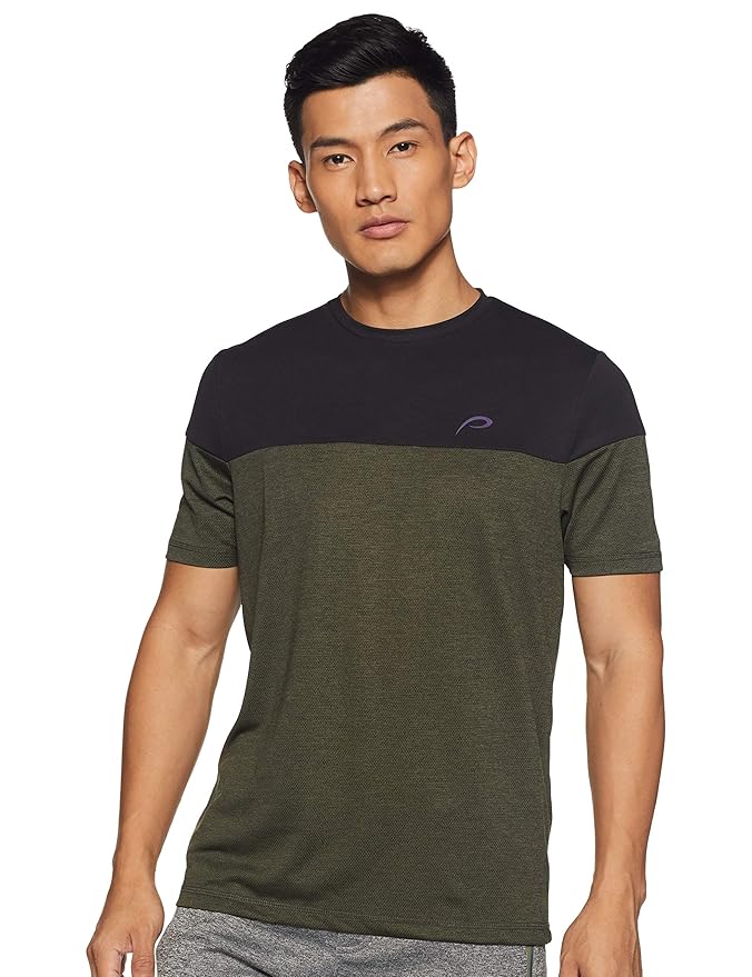 Buy Proline Men's Solid Regular fit T-Shirt (PA17304L_OL_XL_Night Green at Amazon.in