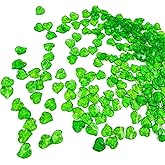 400PCS Green Leaf Acrylic Beads, Transparent Grape Leaf Shaped Acrylic Bead, Frosted Leaves Loose Spacer Beads Bulk for Pendants Earrings Necklaces Bracelets Jewelry Making Carft DIY Supplies