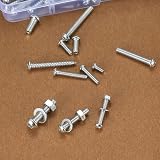 Vwoqiy 550 Pcs Round Head Screws Nuts Washers Set M3 M4 M5 with Box view 6