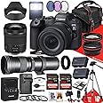 Canon EOS R6 Mark II Mirrorless Camera with 24-105mm f/4-7.1 is STM and 420-800mm Lens + 128GB and 64GB Memory + Hood + Monopod + Filters + Tripod + More (32pc Bundle), Black (Renewed)