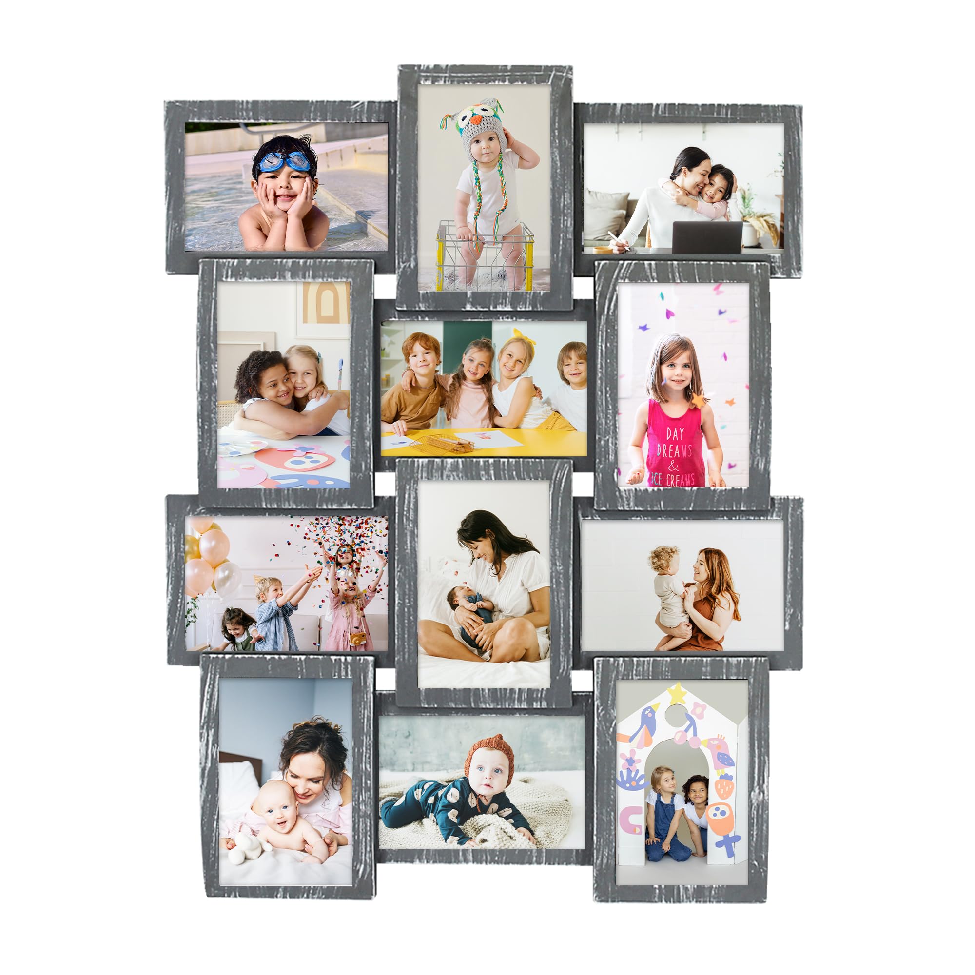HELLO LAURA - 4x6 Picture Frame Collage for 12