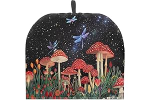 ASQVTIFE Mushroom Teapot with Tea Warmer Tea Cozy for Teapot Insulated Teapot with Infusers for Loose Tea Pot Cover Tea Pot Cover for Keeping Warm Tea Pot Loose Leaf Tea Warmers for Teapot