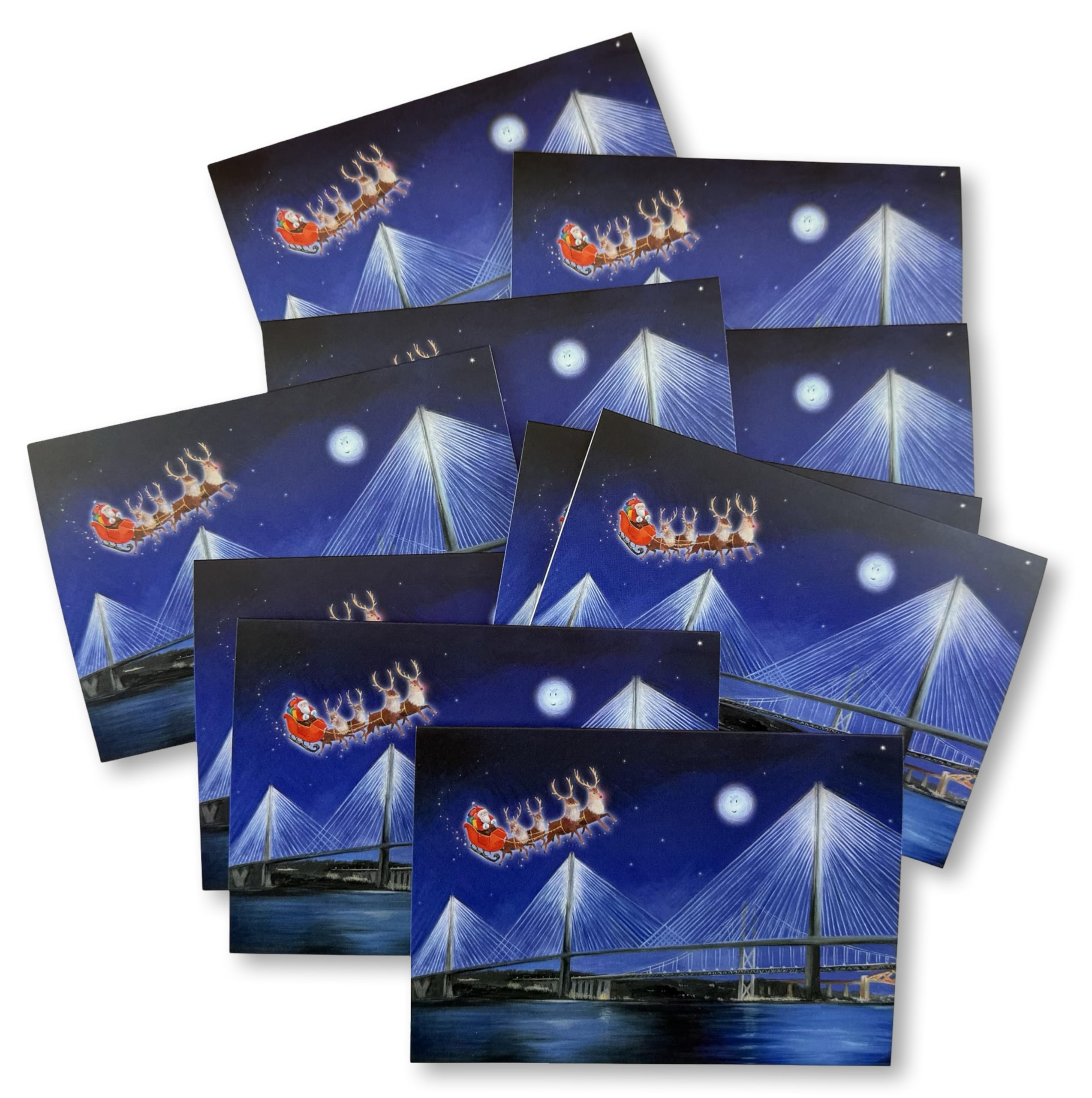 Scottish Queensferry Crossing Christmas Cards (pack of 10)