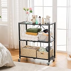 BRIAN & DANY 3-Shelf Foldable Storage Shelves with